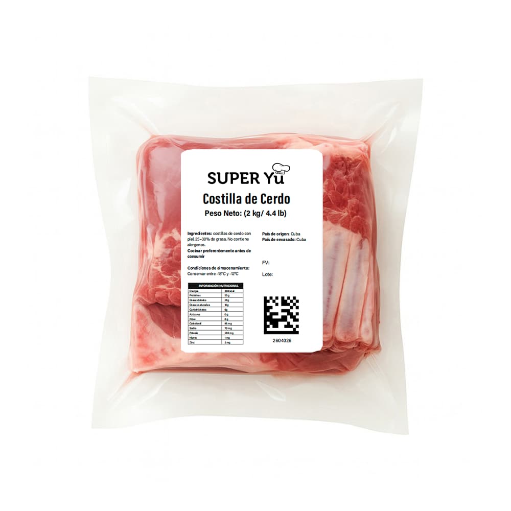 Costilla de cerdo Super Yu (2 kg / 4.4 lb) - Miniatura 2