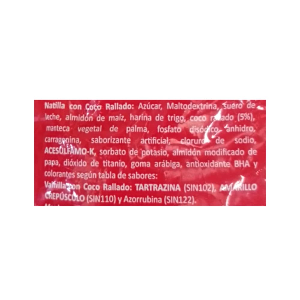 Natilla sabor vainilla con coco rallado Macro Food (1 kg / 2.2 lb) - Miniatura 3