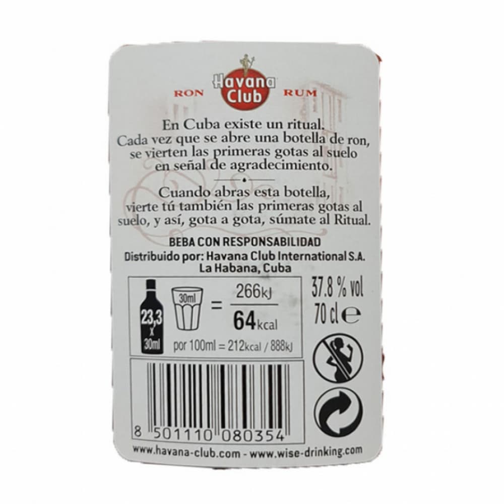 Ron Ritual Havana Club (700 ml) - Miniatura 3