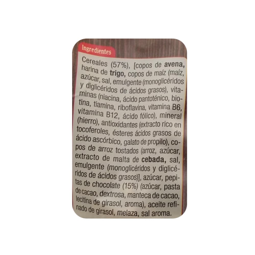 Cereal Muesli crujiente con chocolate Ceridés (500 g / 1.1 lb) - Miniatura 3