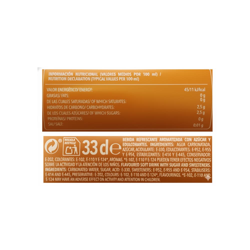 Refresco gaseado sabor naranja Max Booms Boom (12 x 330 ml) - Miniatura 3
