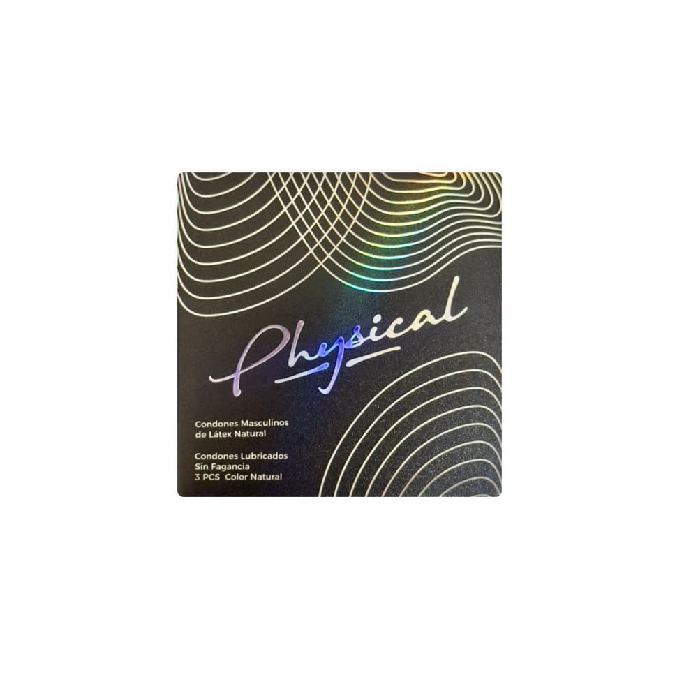 Condones lubricados de látex natural Physical (3 U) - Imagen 1