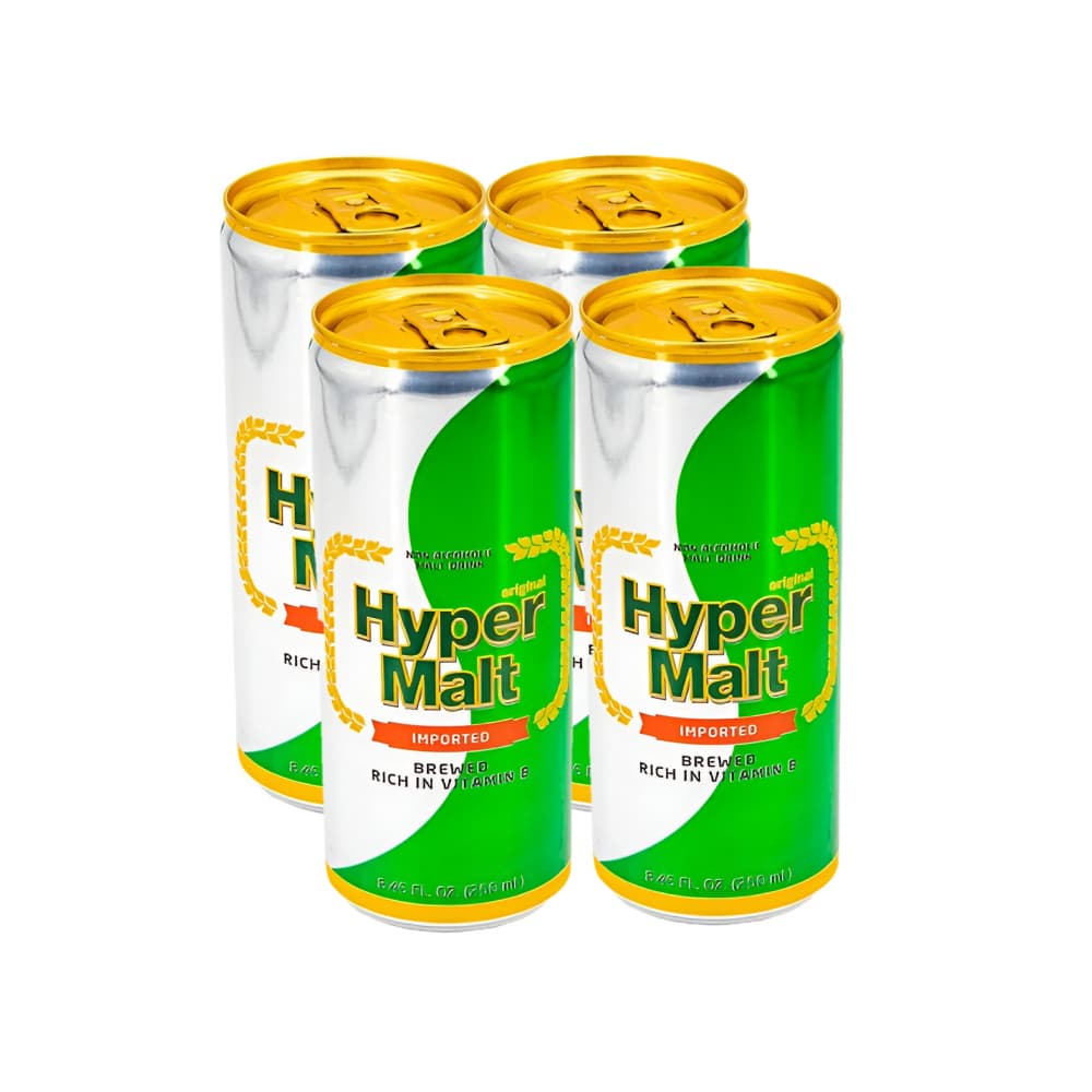 Malta sin alcohol Hyper Malt (4 x 250 ml) - Imagen 1