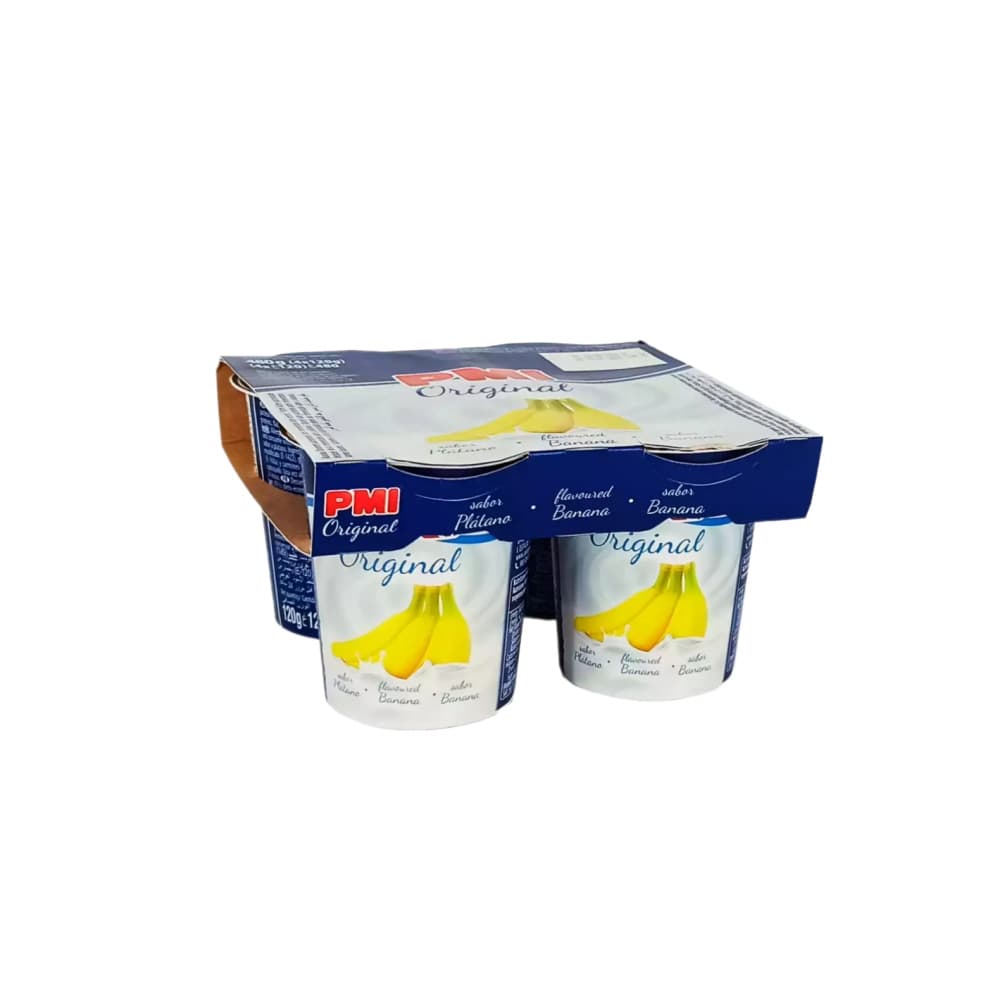 Yogurt sabor plátano Original PMI (4 x 120 g / 4.23 oz) - Miniatura 5