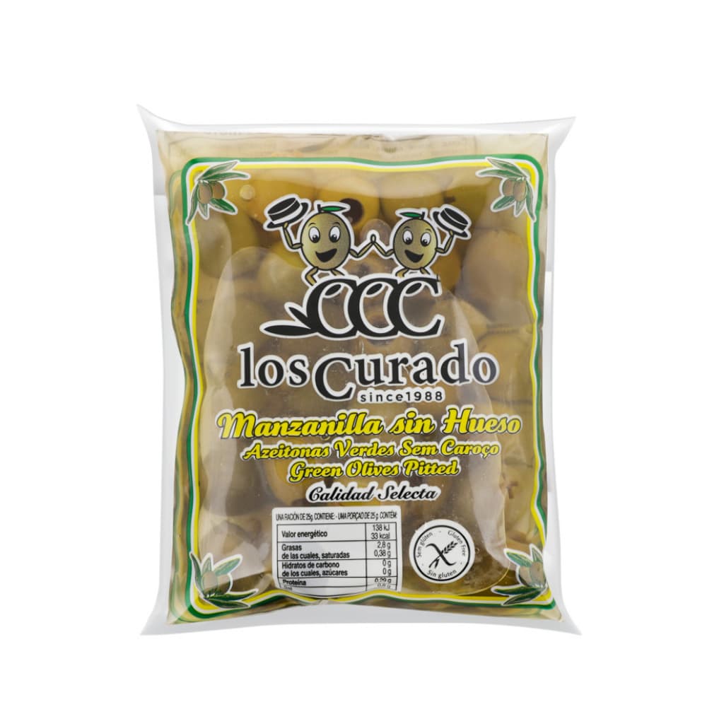 Aceitunas manzanilla sin hueso Los Curado (180 g / 6.34 oz) - Imagen 1