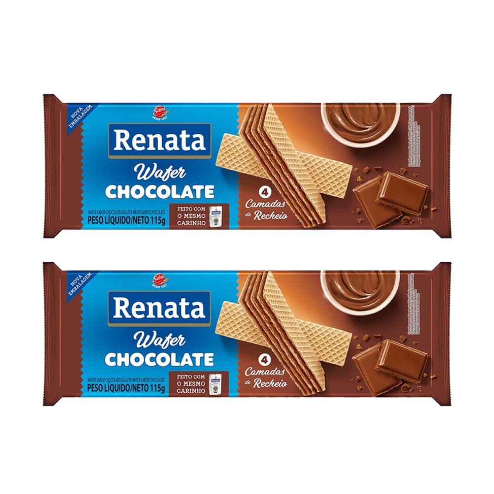 Sorbetos rellenos con sabor a chocolate Renata (2 x 115 g / 4.1 oz) - Imagen 1