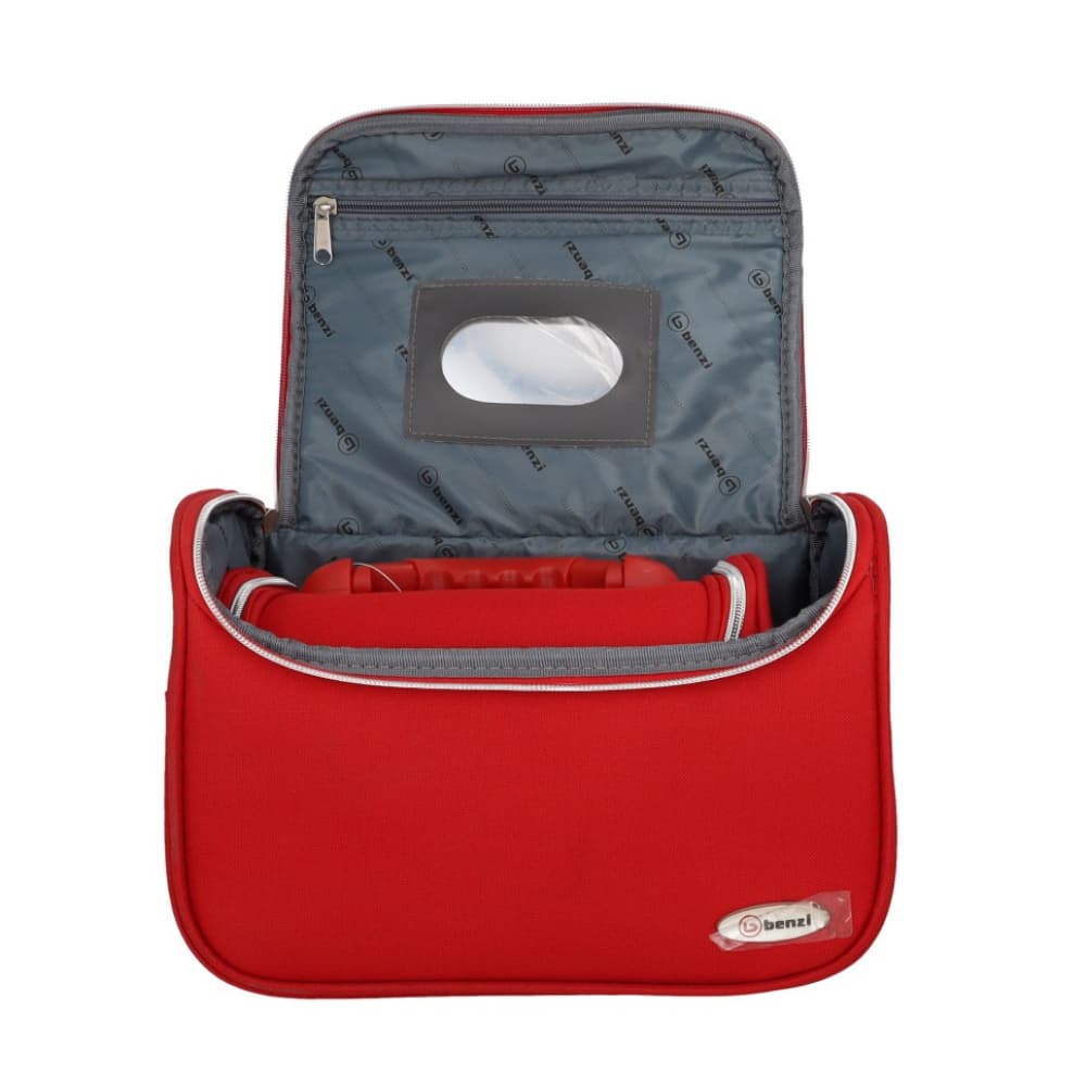 Juego de 2 neceseres rojos -maletines- para cosméticos Benzi 6162 - Miniatura 3