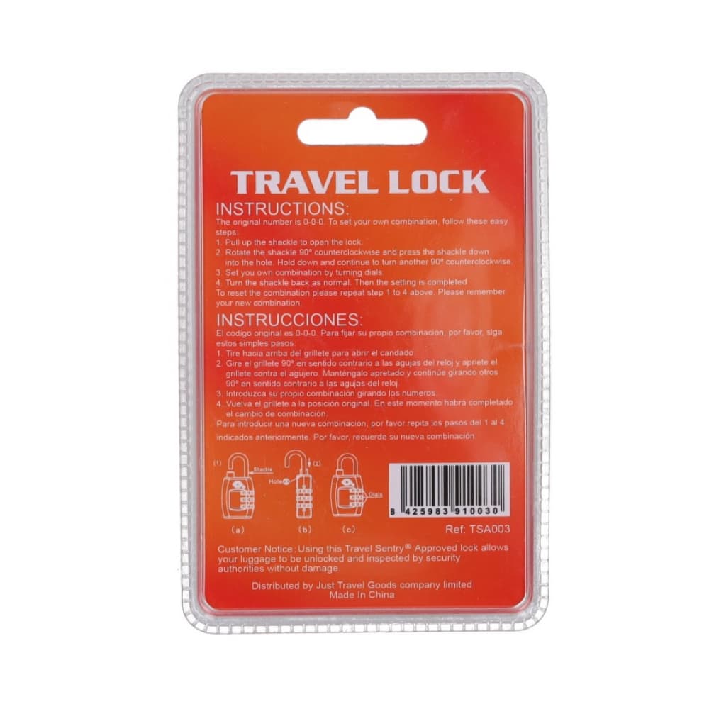Candado de combinación TSA003 Benzi - Miniatura 3