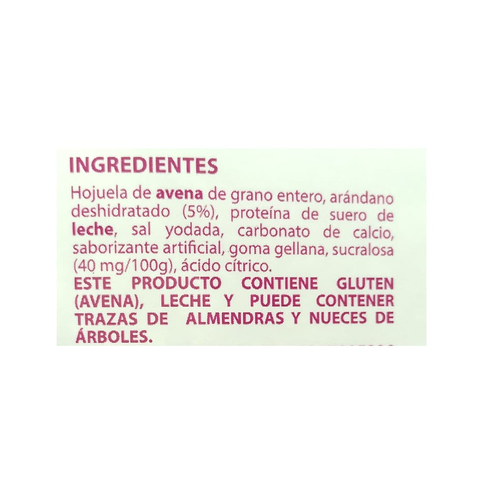 Avena instantánea integral sabor arádanos (35 g / 1.23 oz) - Miniatura 3