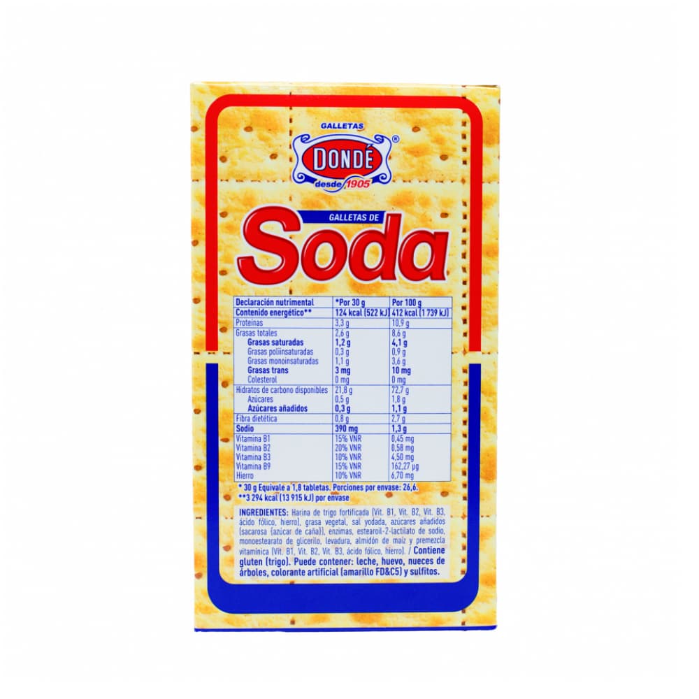Galletas de soda Dondé (3 x 800 g / 1.76 lb) - Miniatura 2