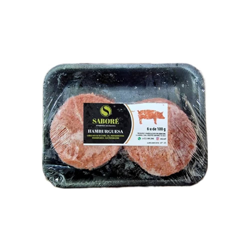 Hamburguesas de cerdo (6 x 100 g / 3.52 oz) - Miniatura 2