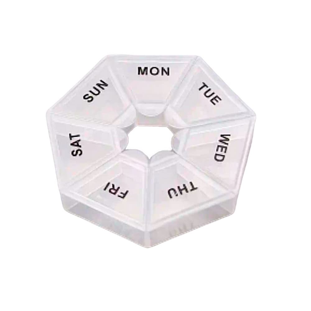 Planificador semanal de medicamento. Color blanco - Imagen 1
