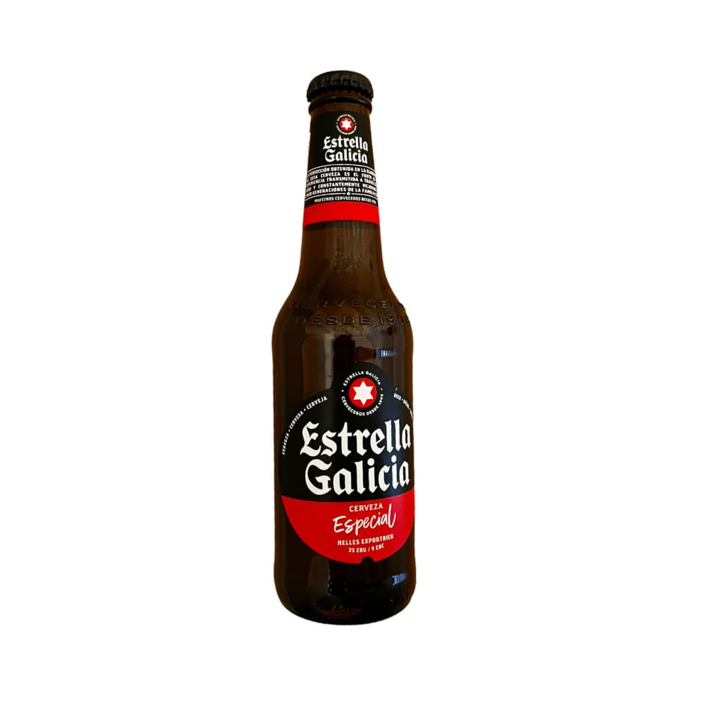 Cerveza Estrella Galicia botella (330 ml) - Imagen 1