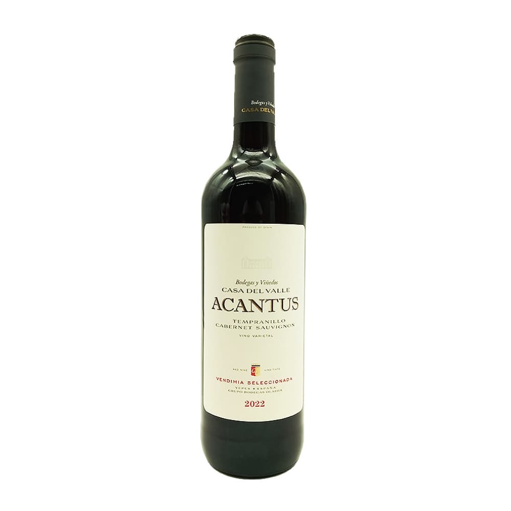 Vino varietal Tempranillo Gabernet Sauvignon Acantus (750 ml / 25.36 oz) - Imagen 1