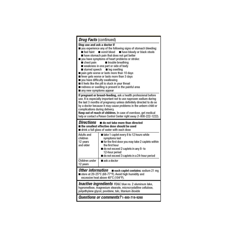 Naproxeno sódico 220 mg GoodSense (50 cápsulas) - Miniatura 3