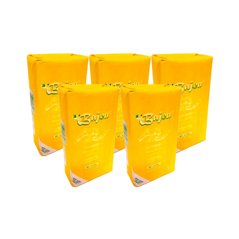 Jabón de tocador especial cúrcuma Bajen (5 x 200 g / 7.05 oz) - Imagen 1