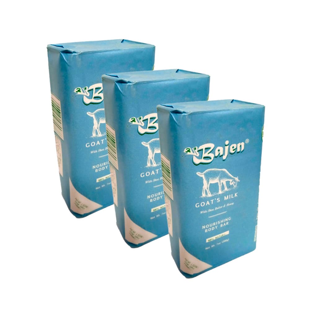 Jabón de tocador especial leche de cabra Bajen (3 x 200 g / 7.05 oz) - Imagen 1