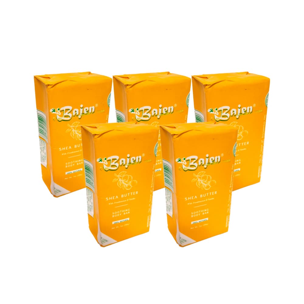 Jabón de tocador especial manteca de karité Bajen (5 x 200 g / 7.05 oz) - Imagen 1