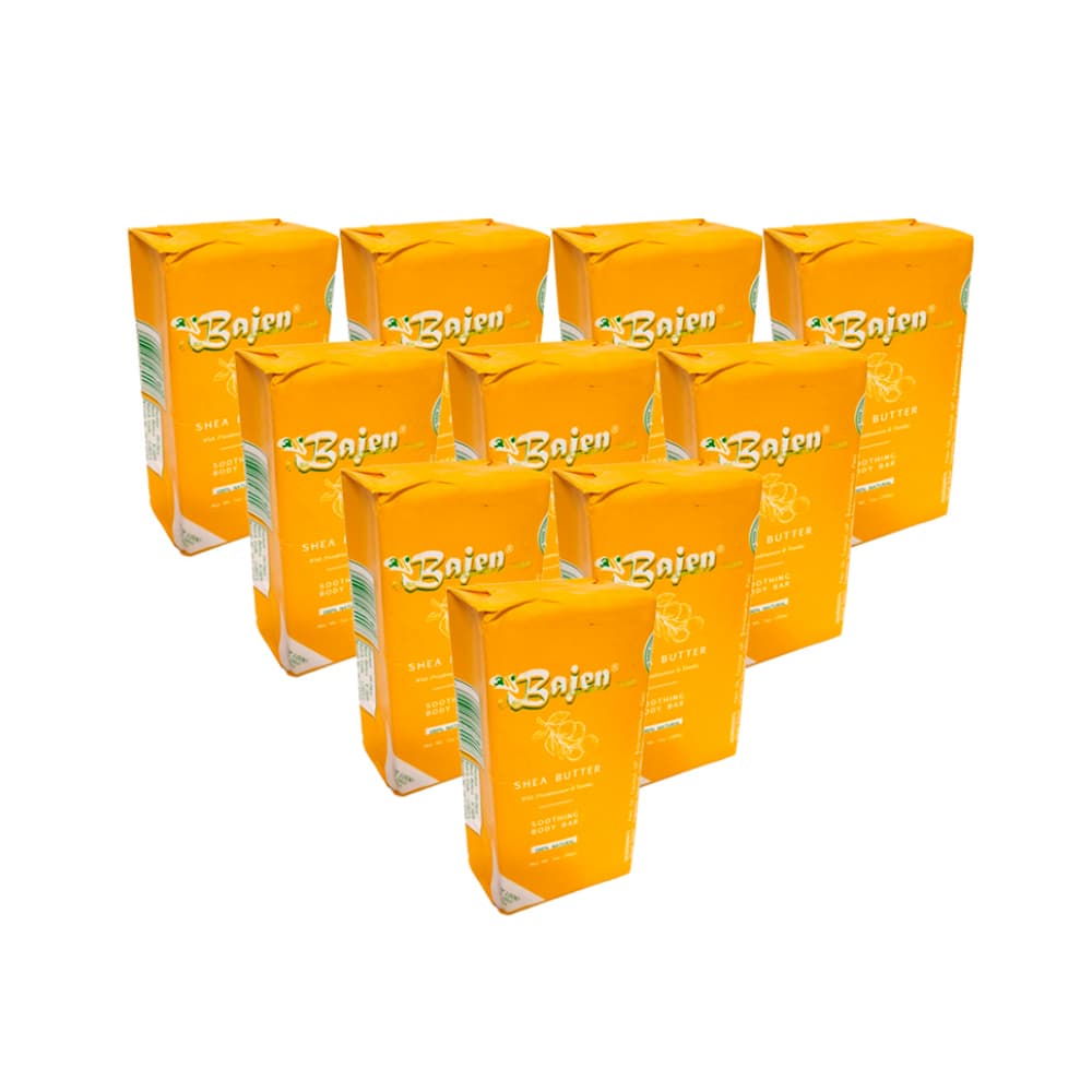 Jabón de tocador especial manteca de karité Bajen (10 x 200 g / 7.05 oz) - Imagen 1