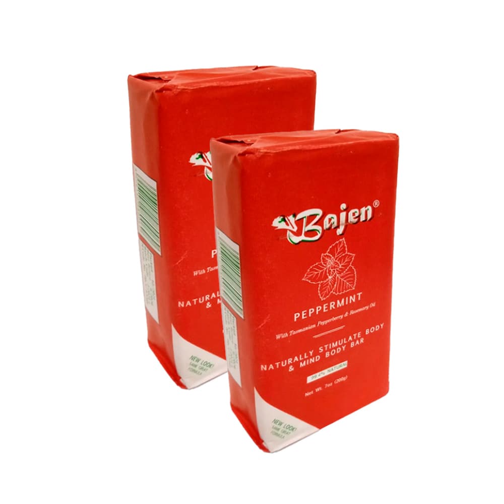 Jabón de tocador especial menta Bajen (2 x 200 g / 7.05 oz) - Imagen 1