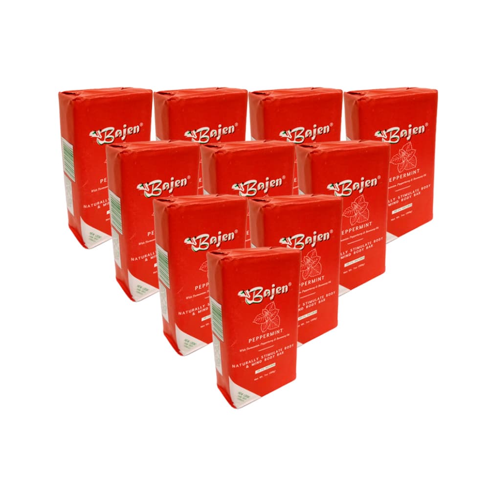 Jabón de tocador especial menta Bajen (10 x 200 g / 7.05 oz) - Imagen 1