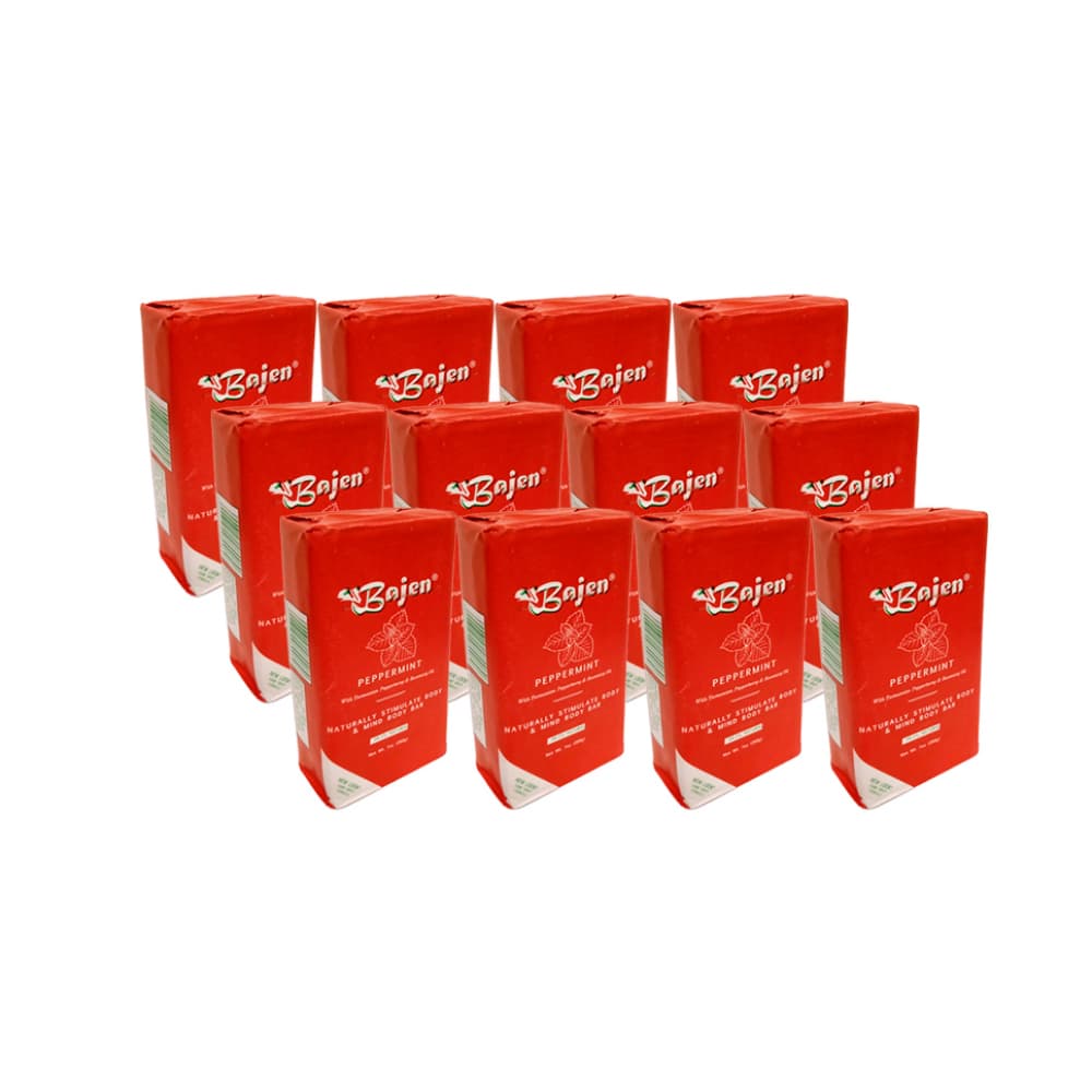 Jabón de tocador especial menta Bajen (12 x 200 g / 7.05 oz) - Imagen 1