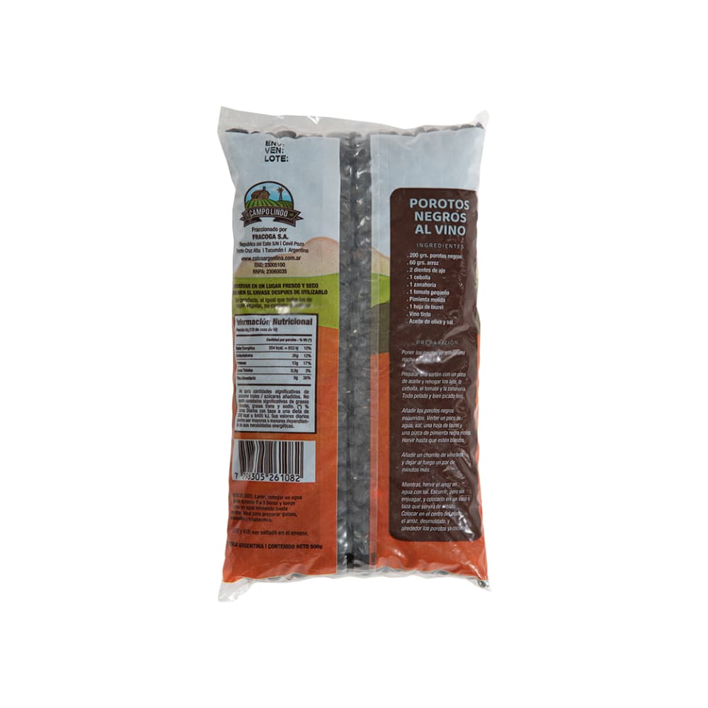 Frijoles negros Campo Lindo (500 g / 1.1 lb) - Miniatura 3