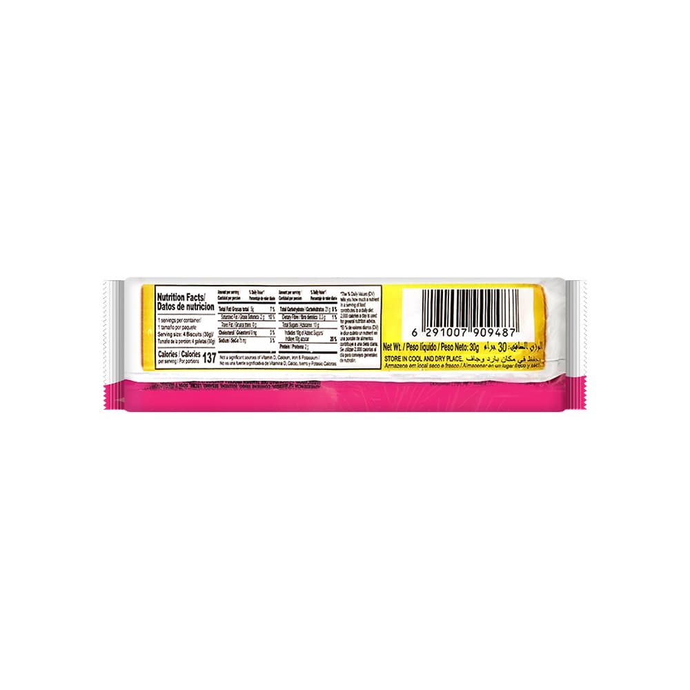 Galletas sándwich con crema sabor fresa Nutro (30 g / 1.06 oz) - Miniatura 2