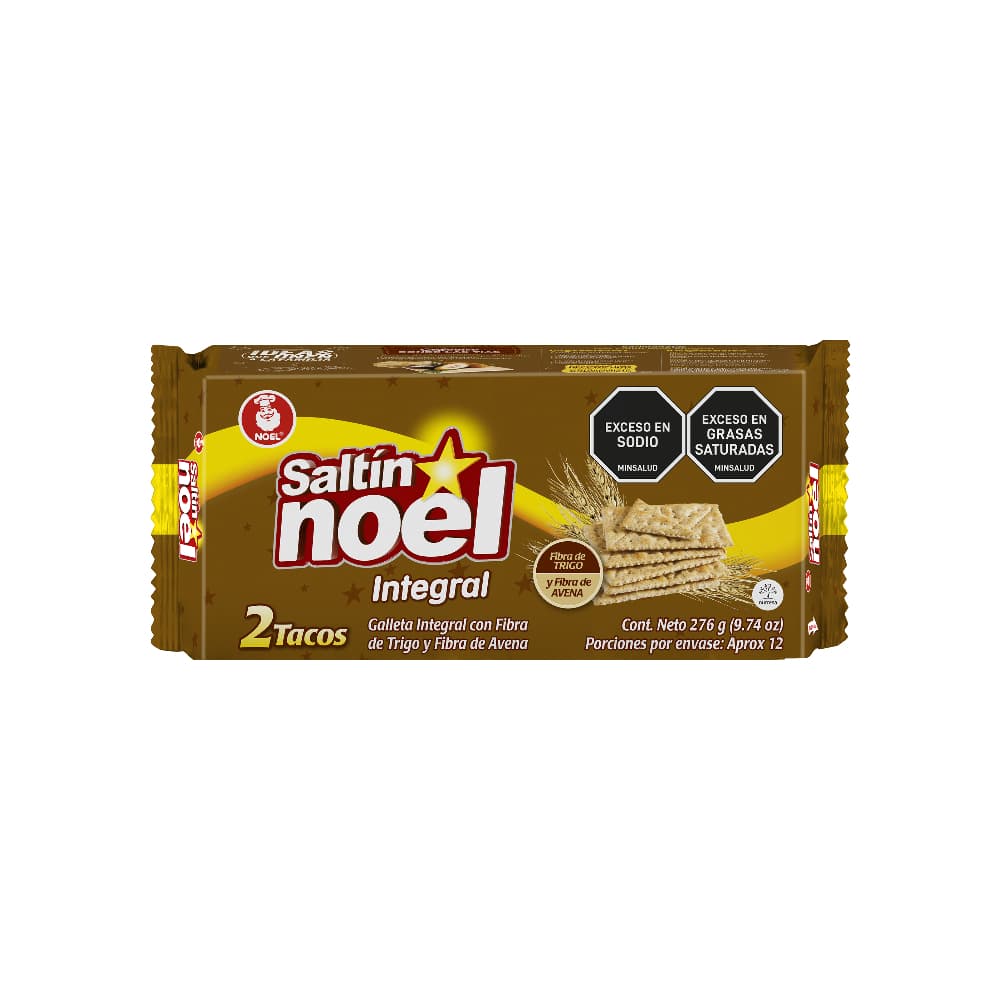 Galleta Integral 2 tacos Saltín Noel (276 g / 9.74 oz) - Imagen 1