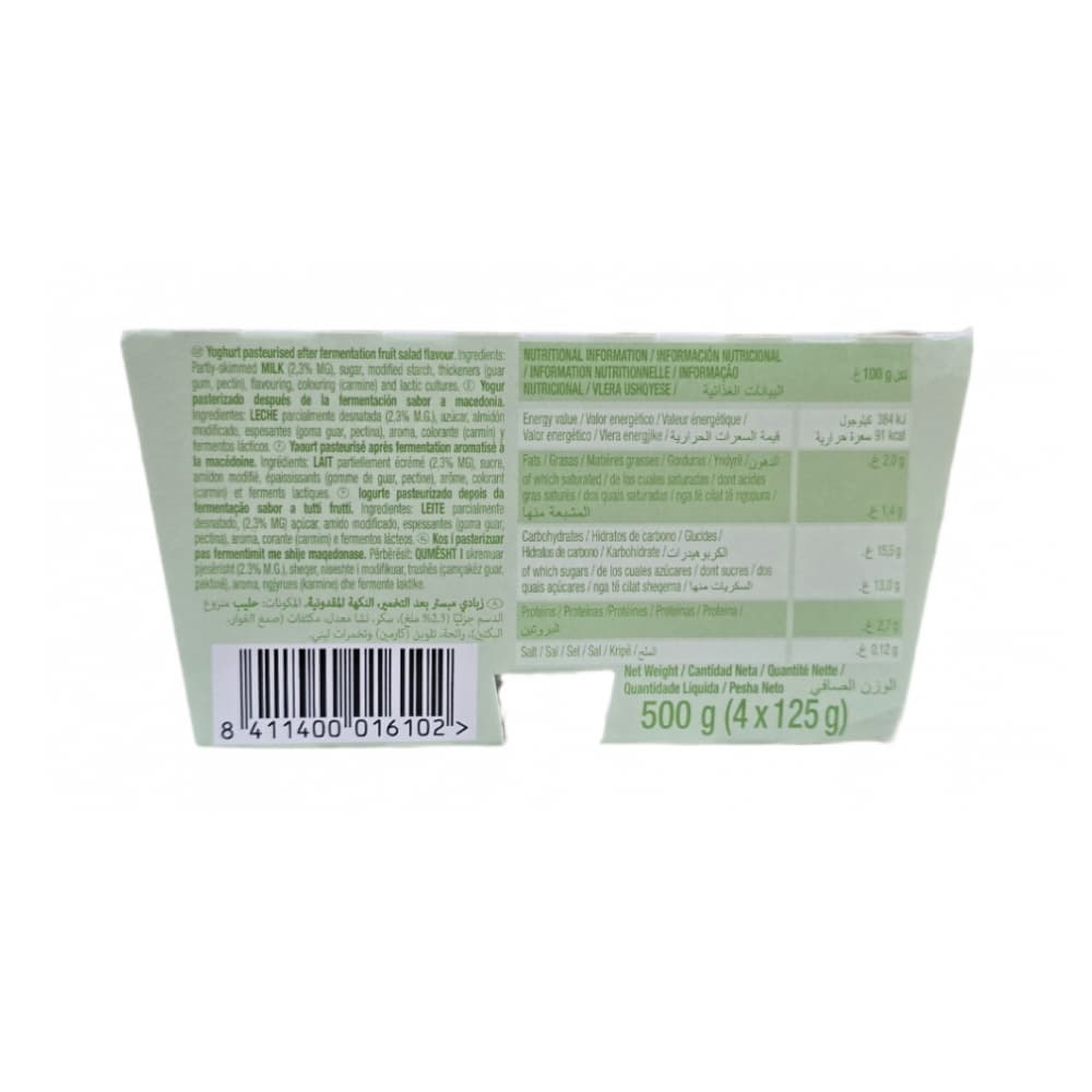 Yogur pasteurizado sabor a macedonia (24 x 125 g) - Miniatura 3