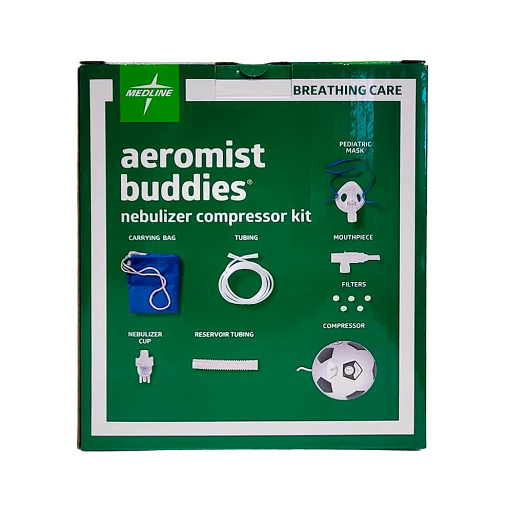 Kit compresor nebulizador Aeromist Buddies. Balón de fútbol. - Imagen 1