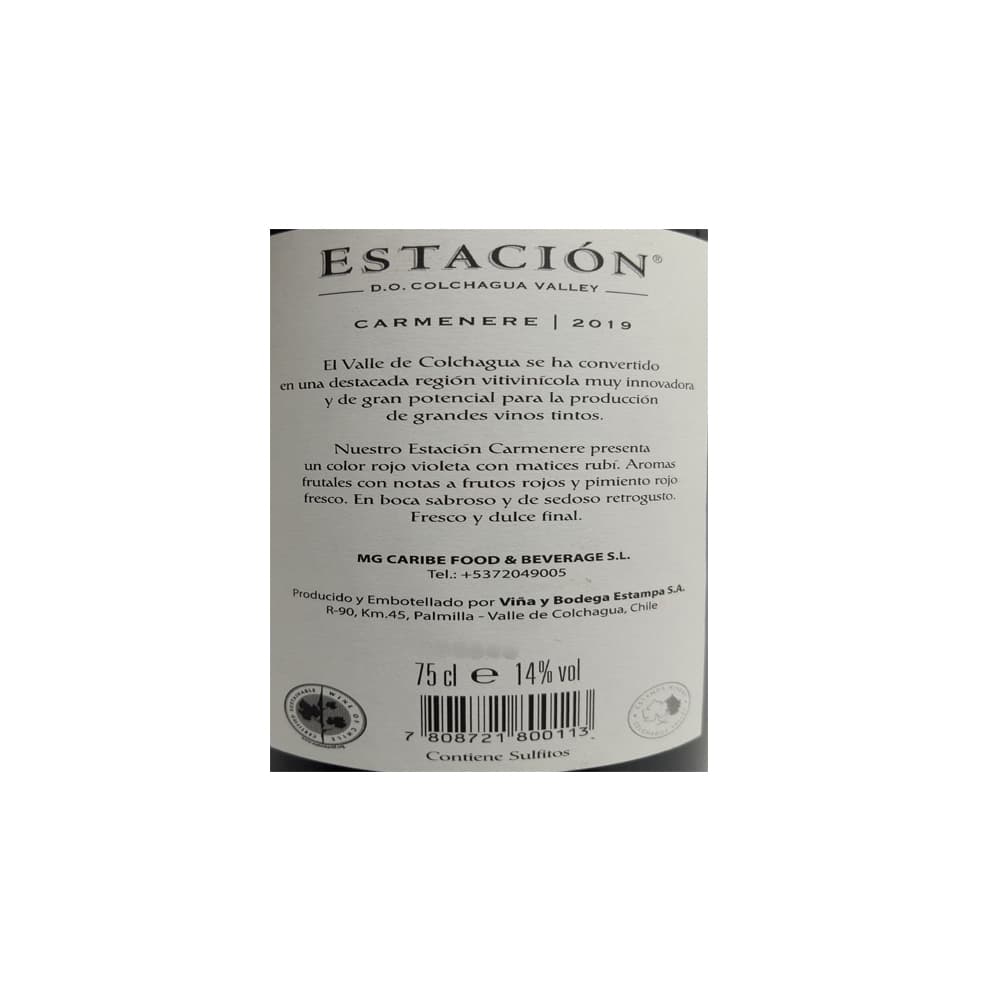 Vino tinto Carmenere Estación (750 ml) - Miniatura 3