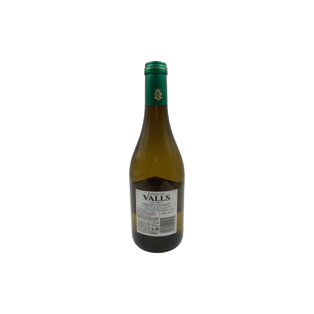 Vino blanco Macabeo Barón de Valls (750 ml) - Miniatura 2