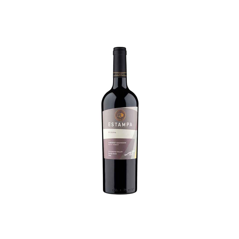 Vino tinto Cabernet Sauvignon - Petit Verdot Estampa Reserva (750 ml) - Imagen 1