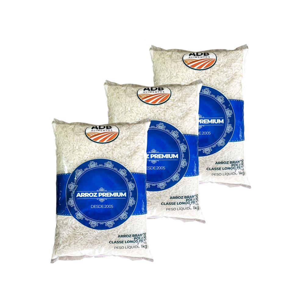 Arroz largo ADB Premium (3 x 1 kg / 2.2 lb) - Imagen 1
