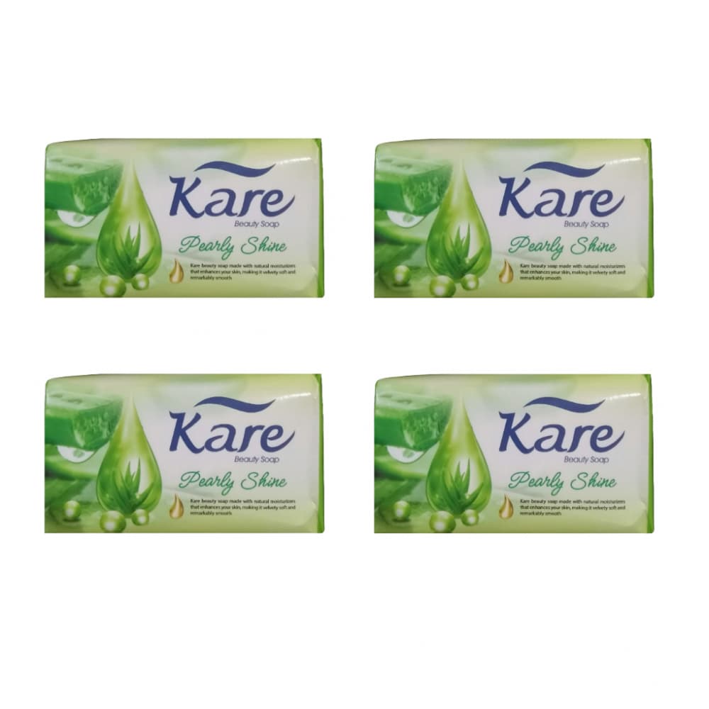 Jabón de tocador con brillo nacarado Kare (4 x 75 g / 2.64 oz) - Imagen 1