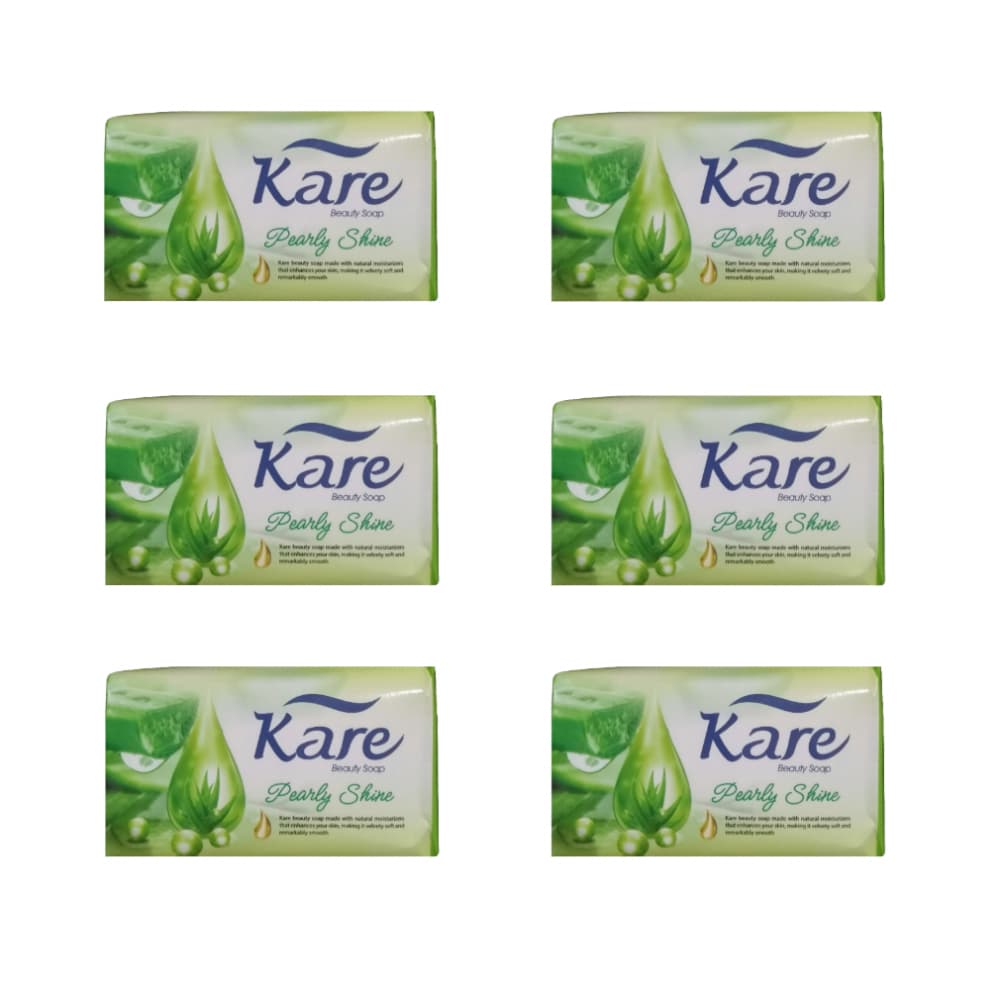 Jabón de tocador con brillo nacarado Kare (6 x 75 g / 2.64 oz) - Imagen 1