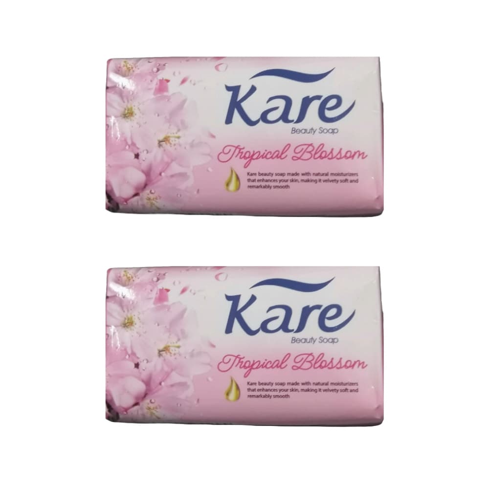 Jabón de tocador flor tropical Kare (2 x 75 g / 2.64 oz) - Imagen 1