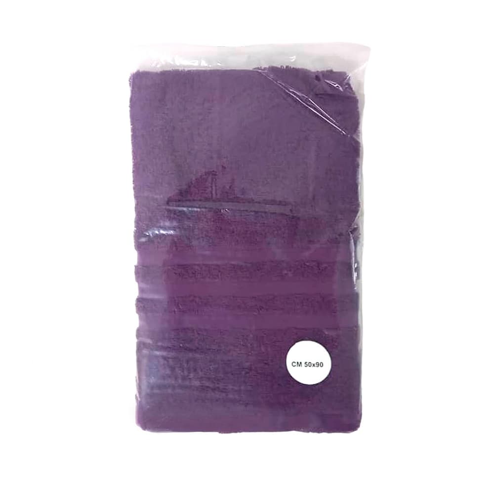 Toalla morada Yara (50 cm x 90 cm) - Miniatura 2