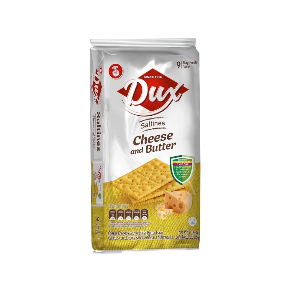 Galletas saladas sabor queso y mantequilla Dux (202.5 g / 7.14 oz) - Imagen 1