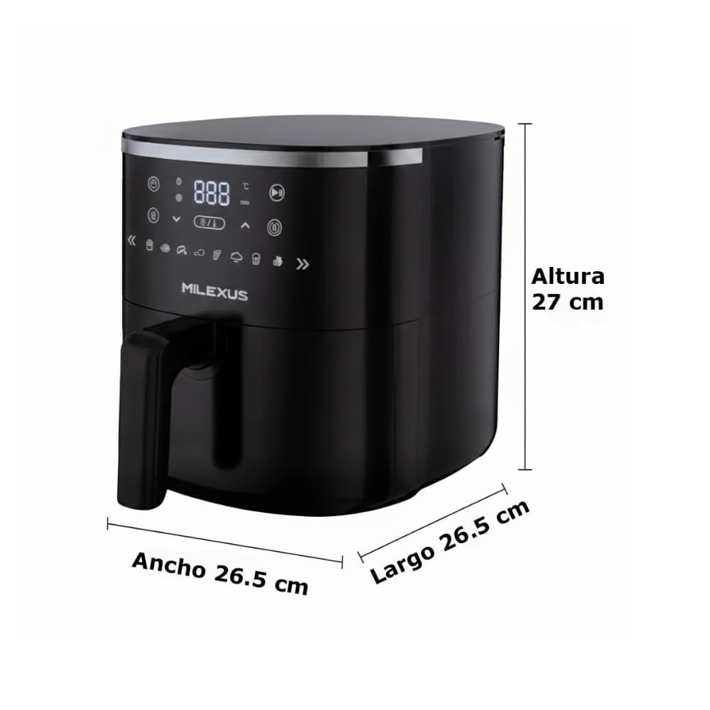 Freidora de aire digital 5.7 L Milexus ML-AF-900 - Miniatura 2
