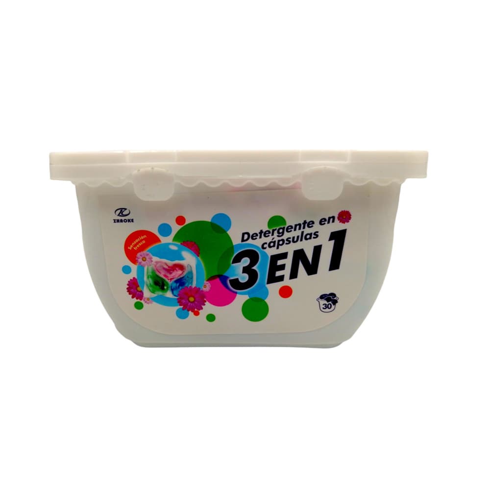 Detergente en cápsulas 3 en 1 Zhaoke (30 U) - Imagen 1