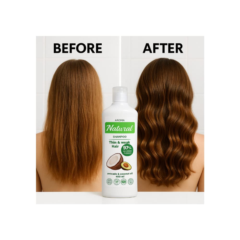 Champú de aguacate y leche de coco Aroma Natural (400 ml) - Miniatura 4