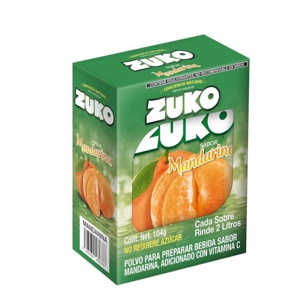 Refresco instantáneo sabor mandarina Zuko (8 x 13 g) - Imagen 1