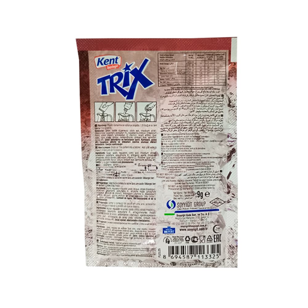 Caja de refresco en polvo sabor cereza agria Trix (24 x 9 g) - Miniatura 3