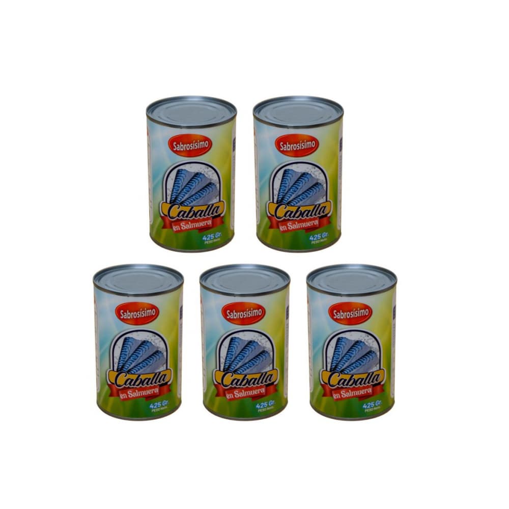 Caballa en salmuera (5 x 425 g / 14.99 oz) - Imagen 1