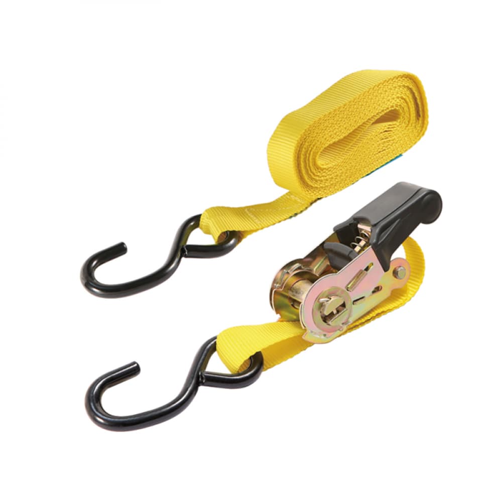 Linga o eslinga cuerda cinta de amarre para cargar con gancho 700 Kg 25 mm por 4.5 m. - Miniatura 4