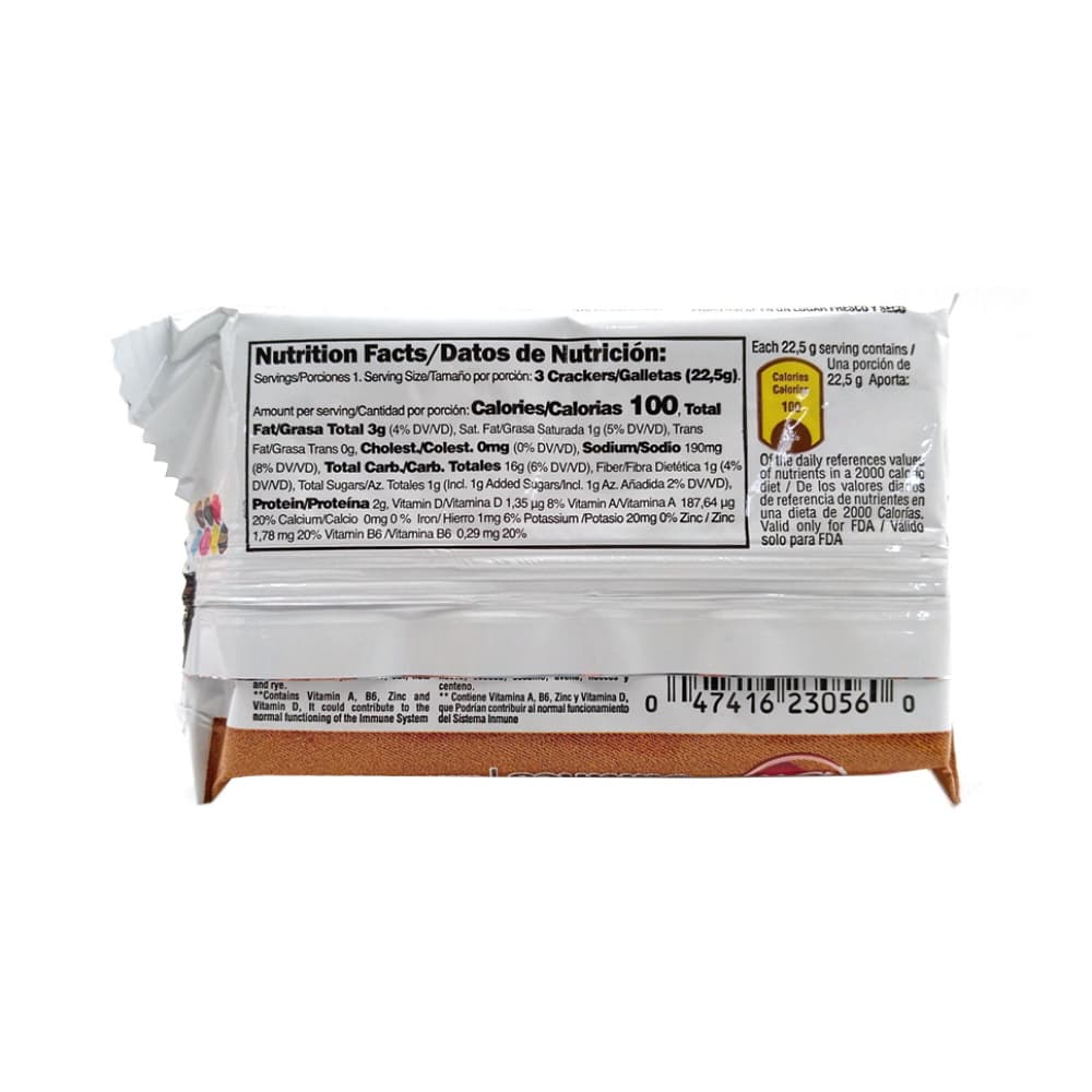 Galletas saladas sabor queso y mantequilla Saltines Dux Noel (22.5 g) - Miniatura 2