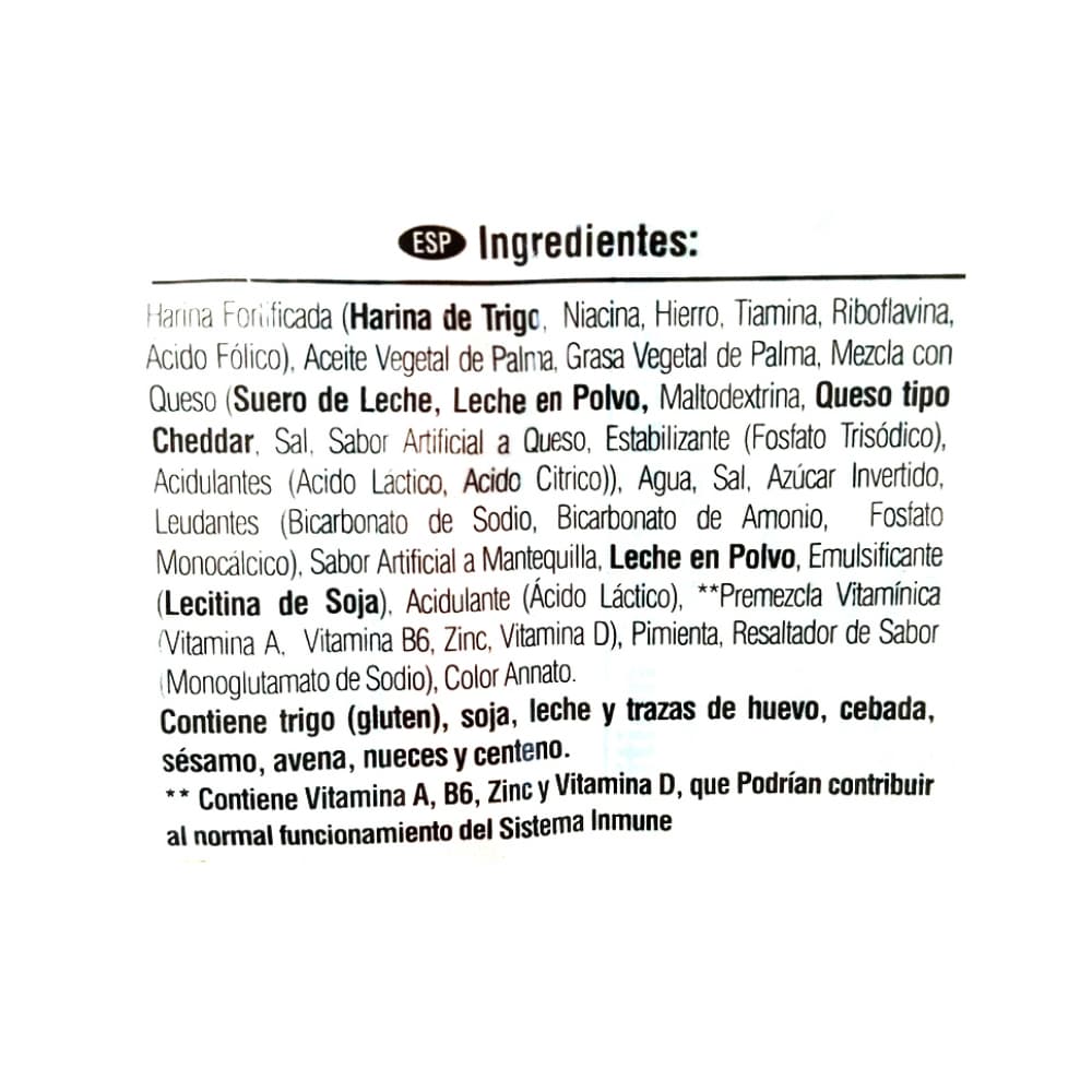 Galletas saladas sabor queso y mantequilla Saltines Dux Noel (22.5 g) - Miniatura 3