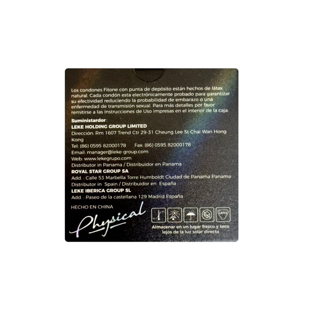 Condones lubricados de látex natural Physical (6 x 3 U) - Miniatura 3